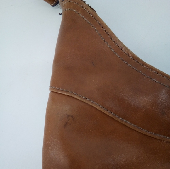 Retro Y2K Nine West Vegan Hobo Bag Brown Camel Shoulder - Picture 9 of 12